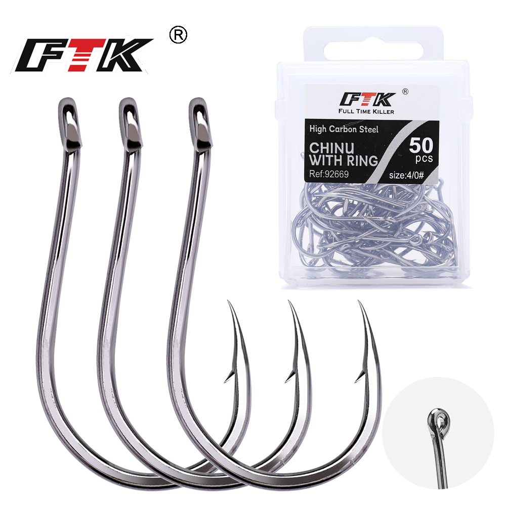 Fishing Hook Circle - เบ็ดตกปลา FTK CHINU แบบมีห่วง มีเงี่ยง ขนาด