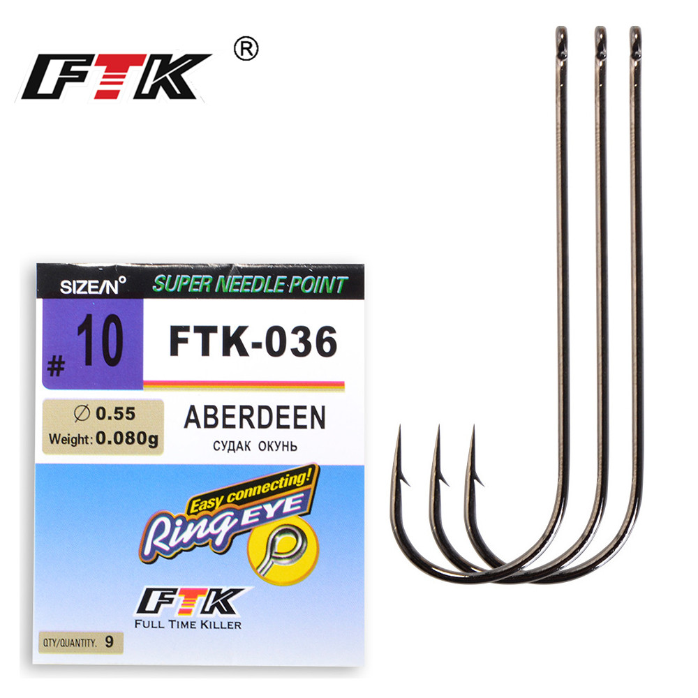 Fishing Hook Assortment - FTK CLASSIC ABERDEEN ตะขอตกปลาทะเลจากญี่ปุ่น Ringed EYE