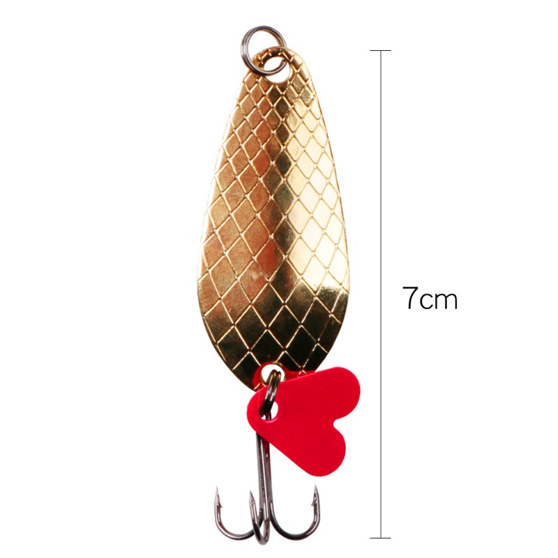 1PCS โลหะ Jigging Spinner ช้อน - Fishing Hook Treble บทวิจารณ์และราคา