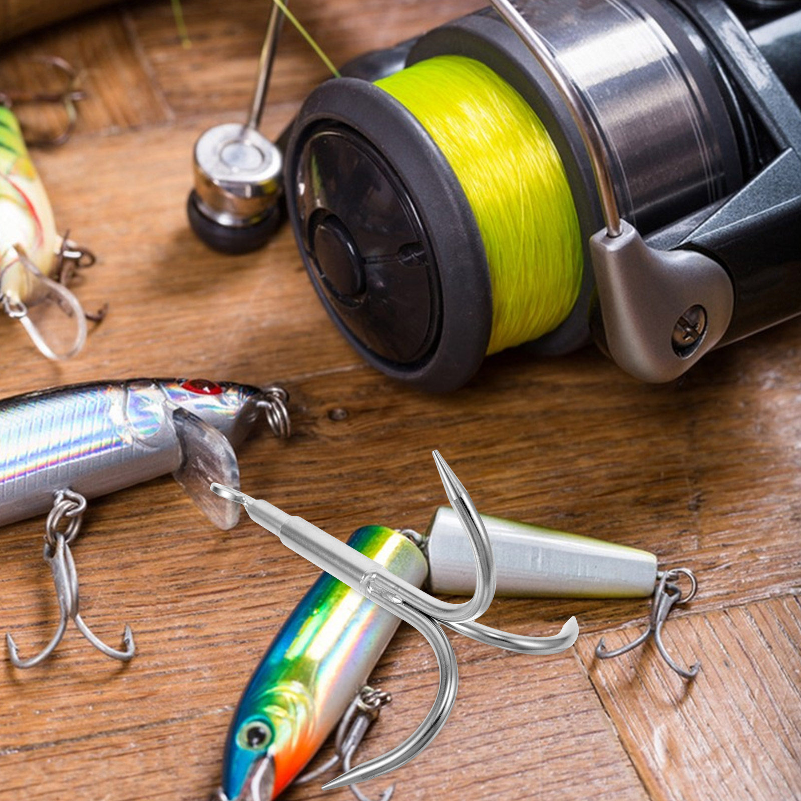 ตะขอเกี่ยวอเนกประสงค์สำหรับตกป - Fishing Hook Stainless Steel บทวิจารณ์และราคา