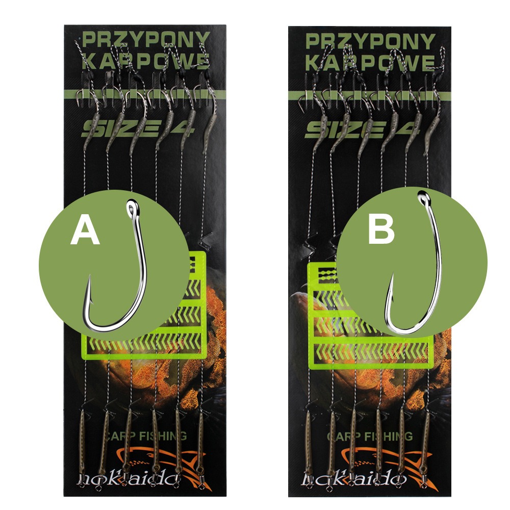 เบ็ดตกปลาคาร์พ6-8ชิ้น/เซ็ต18.5 - Fishing Hook Offset บทวิจารณ์และราคา