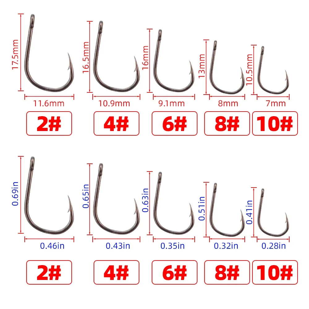 Hirisi 50 ชิ้น Barbed เคลือบปล - Fishing Hook Assortment บทวิจารณ์และราคา