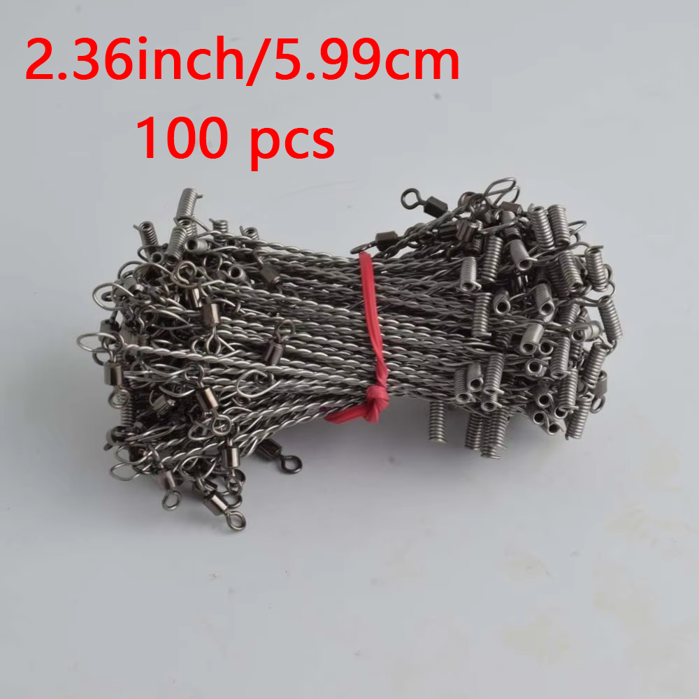 100 ชิ้น ตะขอสมดุล, ข้อต่อสายต - Fishing Hook Stainless Steel บทวิจารณ์และราคา