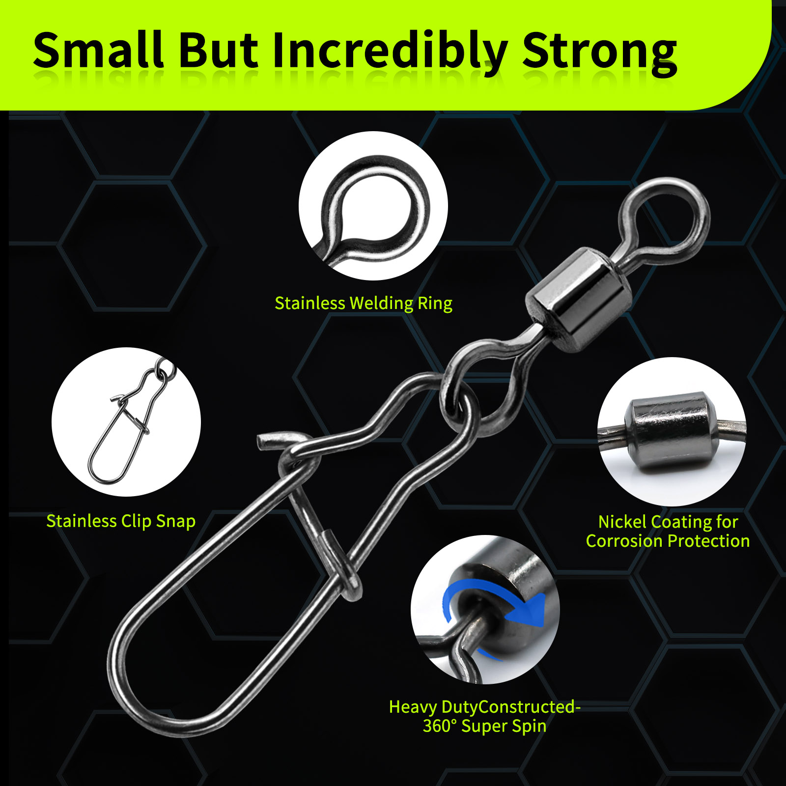 Duo-Lock Snap Swivels 50 ~ 200 - Fishing Hook Circle บทวิจารณ์และราคา