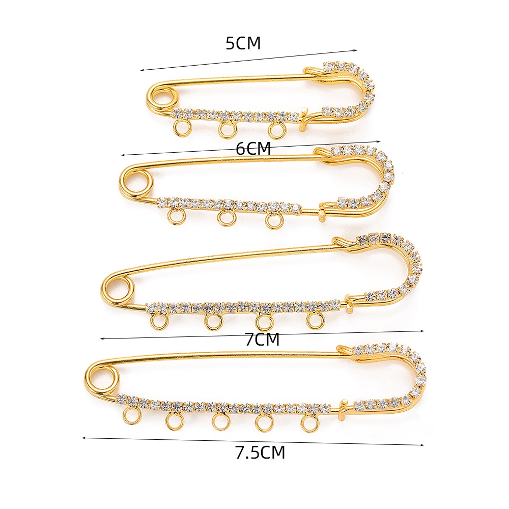 เข็มกลัดติดเสื้อประดับเพชร 5 ช - Fishing Hook Size บทวิจารณ์และราคา