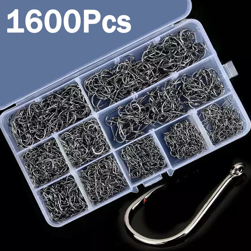 เบ็ดตกปลาเหล็กกล้าคาร์บอน แข็ง - Fishing Hook Assortment บทวิจารณ์และราคา