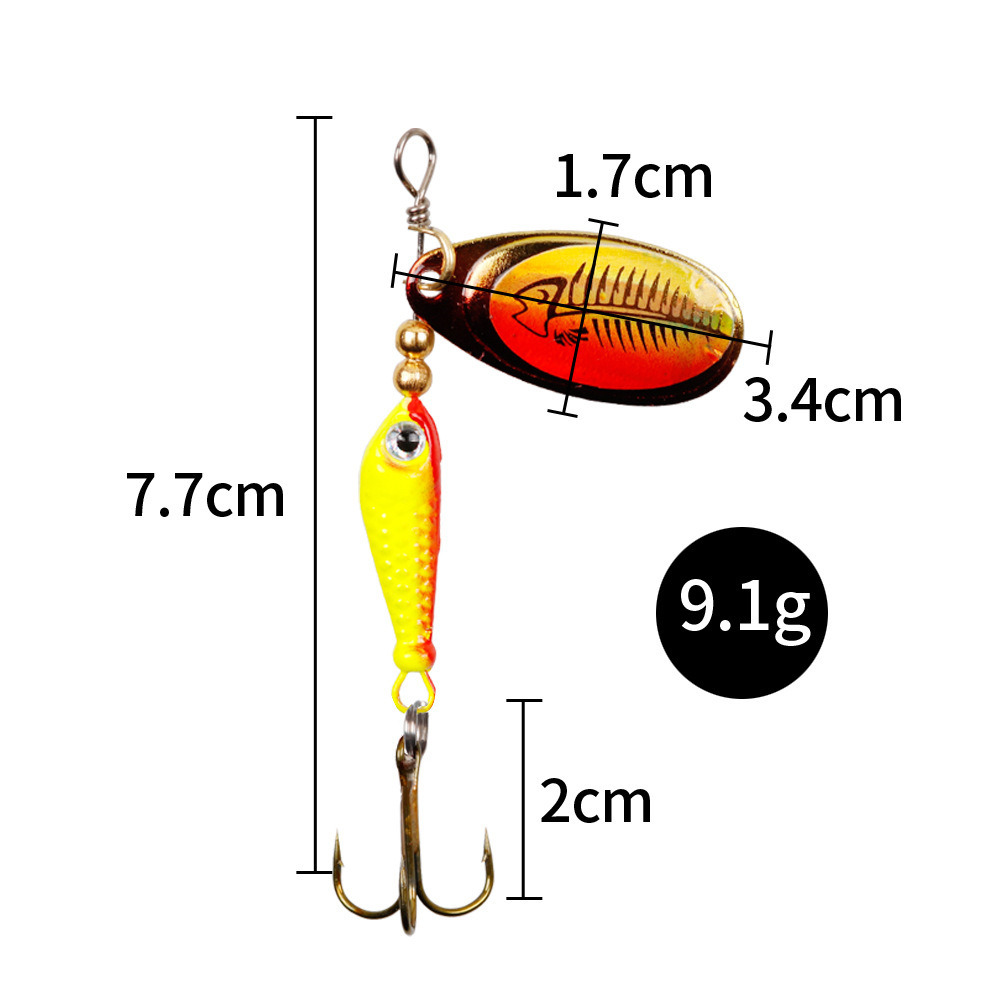 10 ชิ้น/เซ็ต Spinner Lures 9.1 - Fishing Hook Treble บทวิจารณ์และราคา