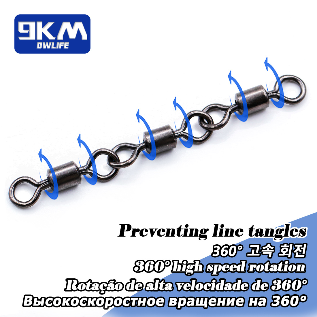 สาม Joint Rolling Swivels อุปก - Fishing Hook Offset บทวิจารณ์และราคา