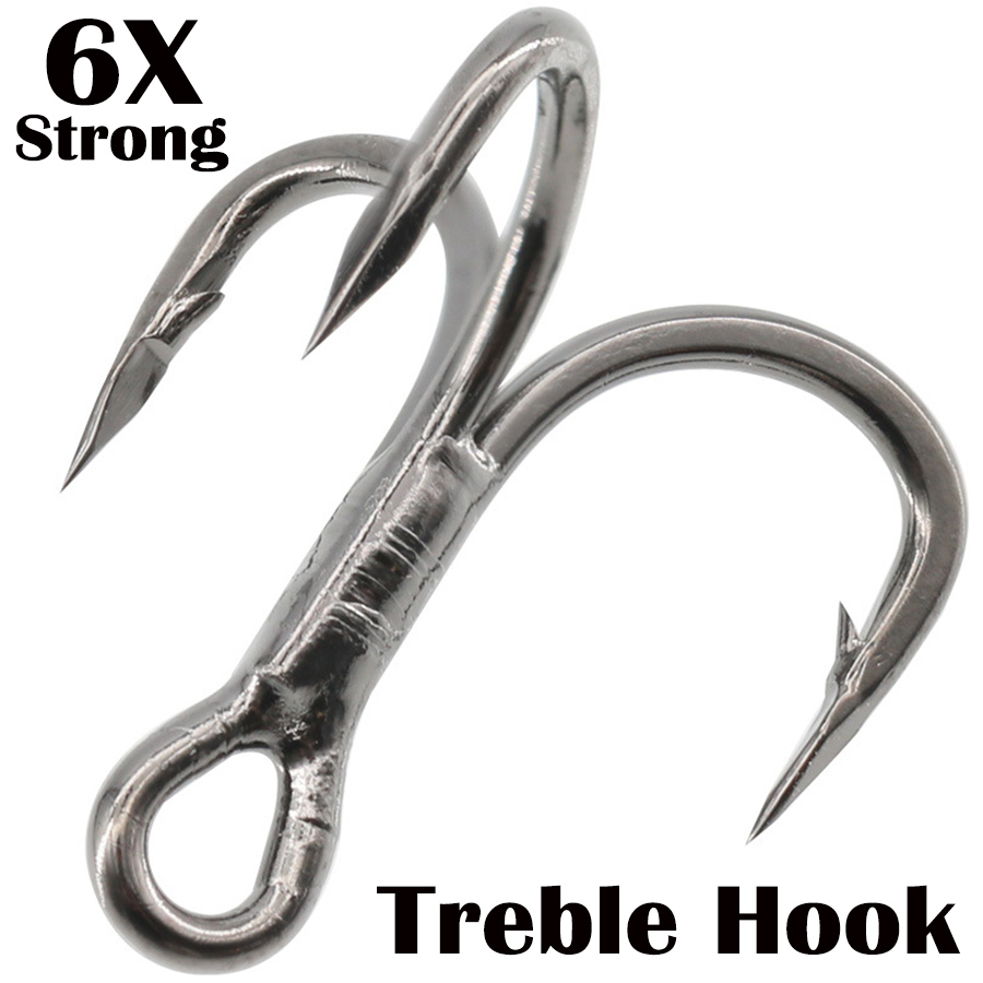ตกปลา Treble Hook 6X คาร์บอนสต - Fishing Hook Assortment บทวิจารณ์และราคา